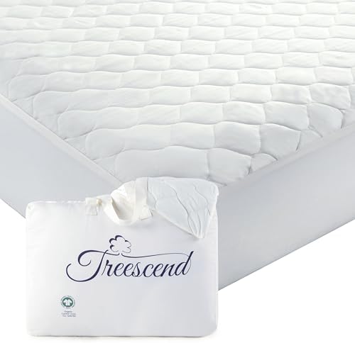 100% Cotton Organic Mattress Protector | Breathable & Noiseless Quilted GOTS by Unknown