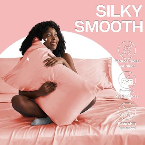 MR&HM Satin Pillowcase 2 Pack, Queen Size 20"x30" - Image 3