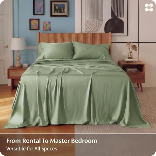 Bedsure PureWoven 100% Rayon Derived from Bamboo, Full Size Sheets - Image 5