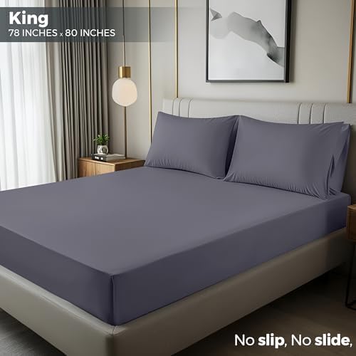 Pack of 2 King Fitted Sheet, Fits Up to 15 Inch Deep Pocket - Image 2