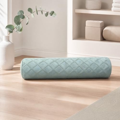 3.1" Small Neck Roll Memory Foam Pillow Cylinder, Detachable Cover - Image 3