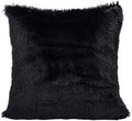 REAFORT Long Hair Faux Fur Euro Sham Cover 26"x26", Hidden Zipper by Reafort