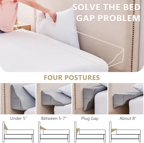 Bed Wedge Pillow for Headboard Gap Filler Queen - Image 5