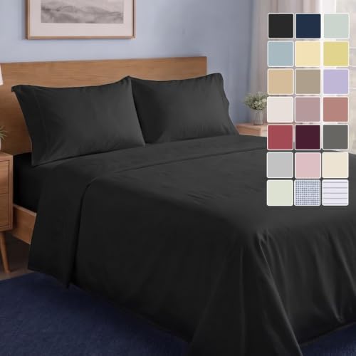 LANE LINEN Queen Sheet Set 100% Organic Cotton Cooling Soft 4pc by LaneLinen