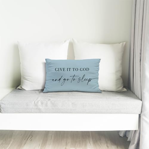 Knibeo Give It to God and Go to Sleep, Decorative Pillows Cover - Image 5