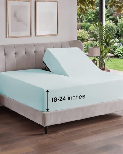 CGK Linens Extra Deep Flex Top Split Head King Fitted Sheet Only by CGKUnlimited