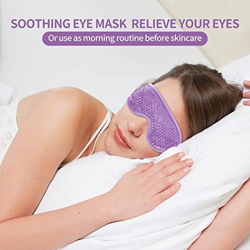 2PCS Gel Eye Mask Reusable Cold Therapy Gel Bead Eye Mask - Image 4