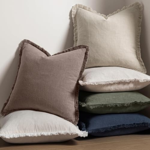 MIULEE Linen Decorative Fall Lumbar Throw Pillow Covers Malt Ball 12x20 - Image 7