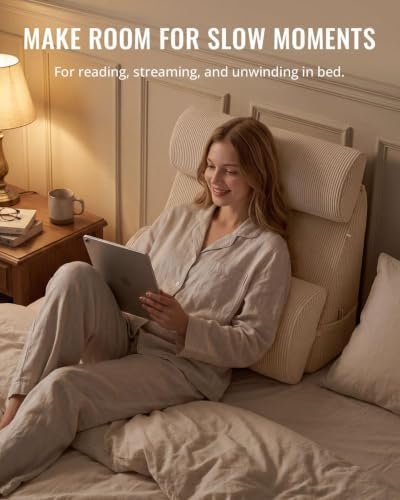 Blissful Diary Reading Pillow, Wide Backrest - Image 6