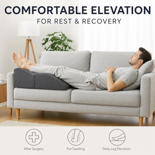itcozy Leg Elevation Pillow for After Surgery, Memory Foam Leg Wedge Pillow - Image 5