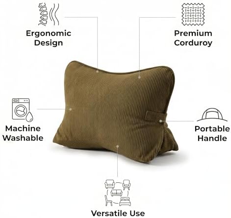 Pat. Pend. Corduroy Triangle Back Pillow - Image 4