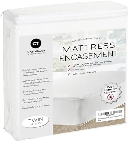 Waterproof Mattress Protector Twin Size by CrystalTowels