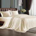BEDELITE Satin Sheets Queen Size Bed Set, 4 Pieces by BEDELITE