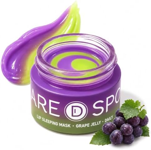 SPODARE Grape Lip Mask, Hydrating Overnight Lip Sleeping Mask by SPODARE