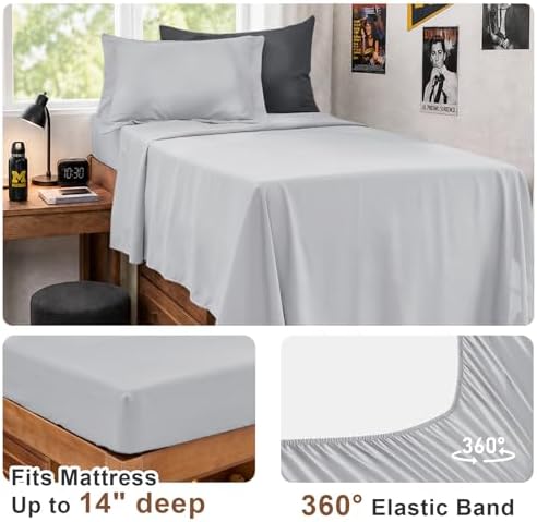JOLLYVOGUE Twin XL Comforter Set, Ultra-Soft Bed in a Bag Twin XL Size 5 Pieces - Image 4
