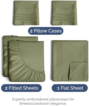 Split King Size 5 Piece Sheet Set - Image 2