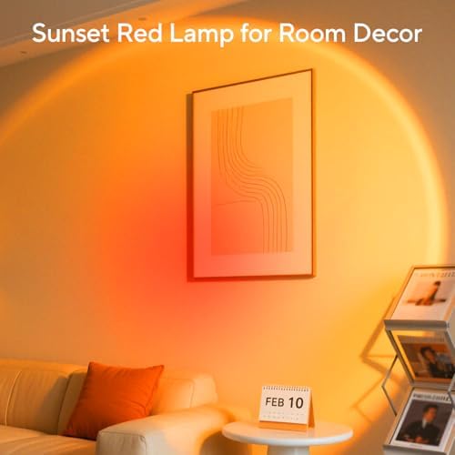 Neroupe Sunset Lamp Projector for Girls, Sunset Red Color Led Night Light - Image 4