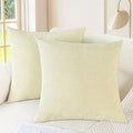 CaliTime Decorative Couch Throw Pillow Covers 18 X 18 Inches Beige by CaliTime
