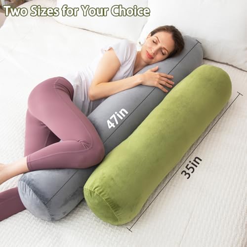 1 MIDDLE ONE Bolster Pillow for Bed, Long Round Body Pillow for Adults - Image 2