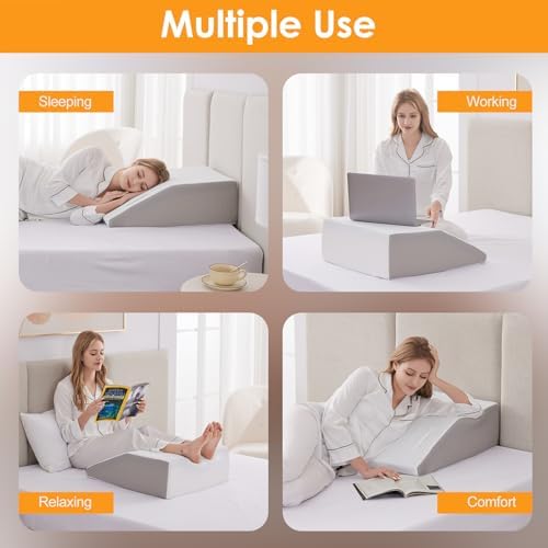 Ruqmuis Leg Elevation Pillow for After Surgery, 6inch Foam Leg Elevating Pillow - Image 3