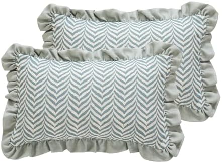ISAENNE Vintage Linen Throw Pillow Cover by Isaennehomedecoration