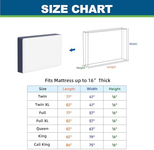 TICONN Mattress Bags for Moving, Heavy Duty Mattress Cover Storage Bag - Image 2
