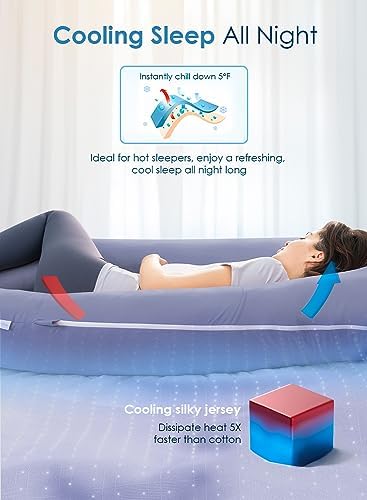 QUEEN ROSE Pregnancy Pillow, U Shaped Full Body Pillows - Image 3
