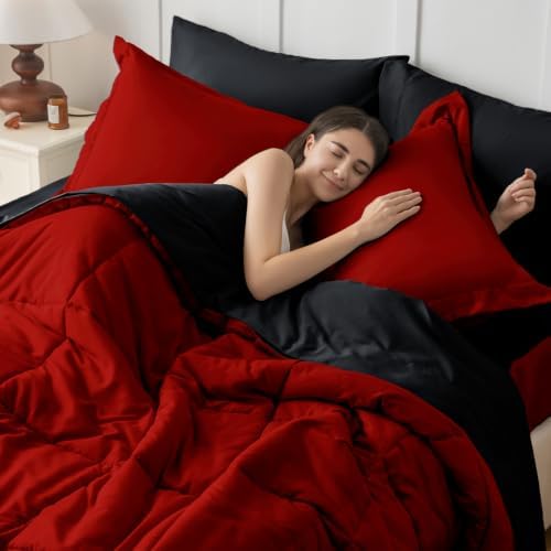 JOLLYVOGUE Full Comforter Set, Ultra-Soft Bed in a Bag Full Size 7 Pieces - Image 7