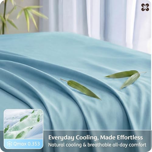 Bedsure PureWoven 100% Rayon Derived from Bamboo, King Size Sheets Set - Image 4