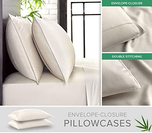 Pure Bamboo Full Sheets, Genuine 100% Organic Viscose Derived from Bamboo Bed - Image 3