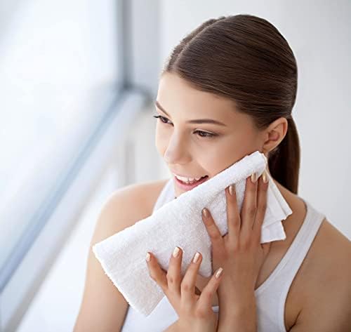 Towel and Linen Mart 100% Cotton - 24 Pack Wash Cloth Set - Flannel Face Cloths, Highly Absorbent and Soft Feel Fingertip Towels (Multi, Pack of 24) - Image 6