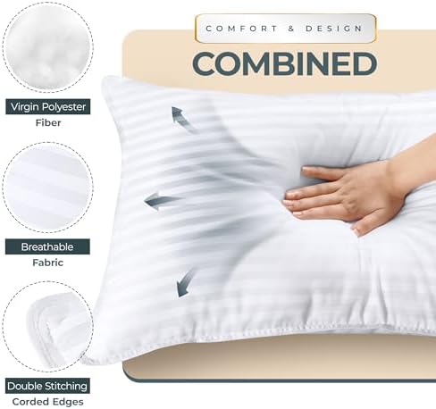 Utopia Bedding Hotel Bed Pillows - Image 4