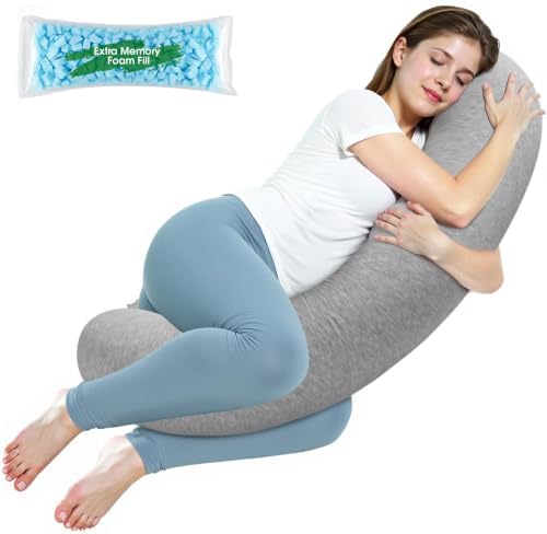 SweetSlubr Body Pillow, Memory Foam Pregnancy Pillow Leg Pillow 35.4x9.8in by Unknown