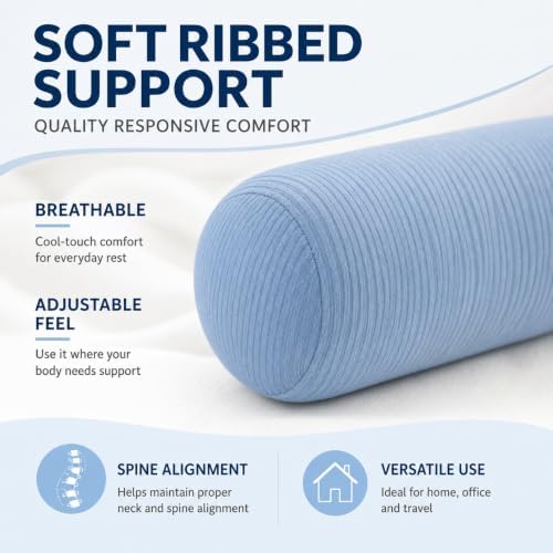 Neck Roll Pillow, Cervical Neck Pillow Bolster Pillow - Image 2