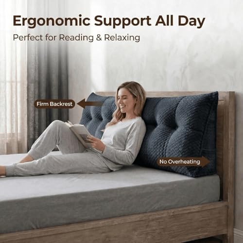 Headboard Pillow Twin Size, Reading Pillow - Image 4