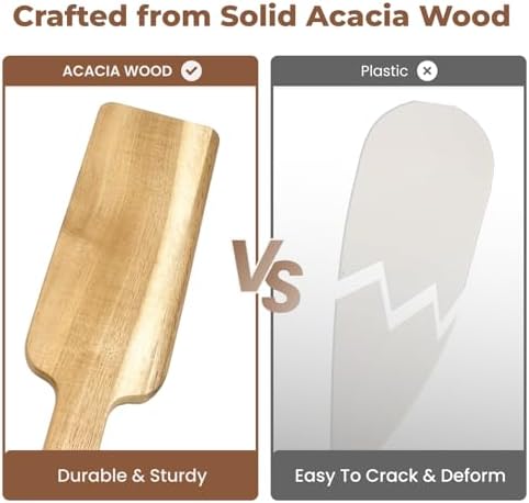 DR.OXXIER 2-Piece Acacia Wood Mattress Lifter and Bed Maker Set - Image 6