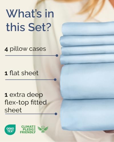 Extra Deep Flex Top Split Head King Sheet Set - Image 2