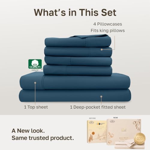 California Design Den 100% Cotton Sateen King Size Sheets - Image 3