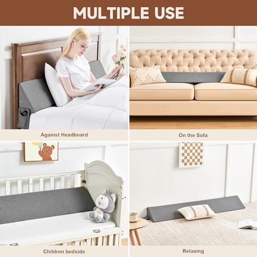 IFNOW King Size Bed Wedge Pillow - Image 2