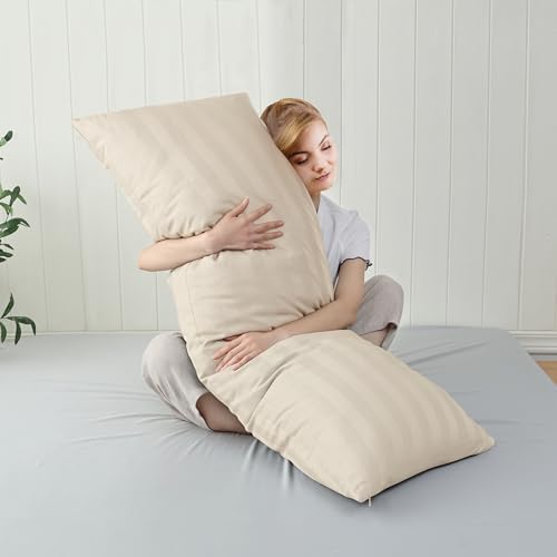 100% Cotton Zippered Body Pillow Protectors 1 Pack - Image 2