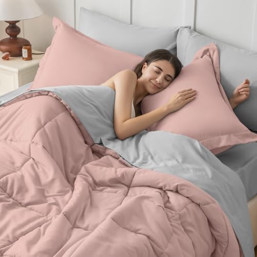 JOLLYVOGUE Queen Comforter Set, Ultra-Soft Bed in a Bag Queen Size 7 Pieces - Image 6