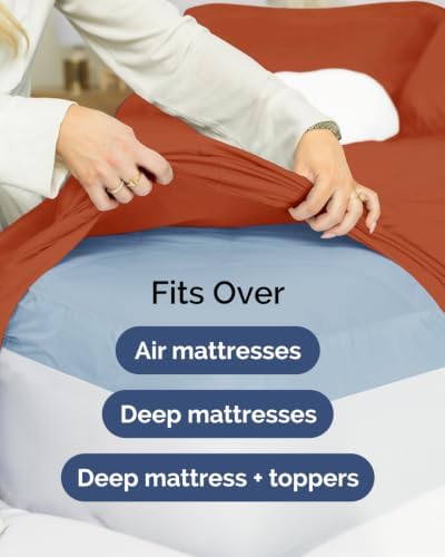 CGK Linens 2 Pack Extra Deep Full Fitted Sheets - Image 7