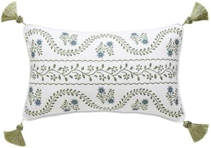 ISAENNE Designer Vintage Linen Throw Pillow Cover by Isaennehomedecoration