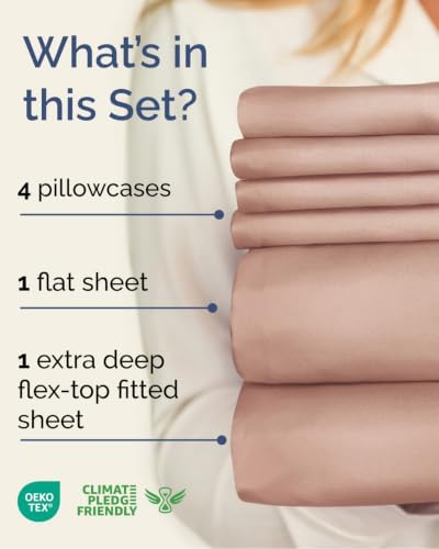 Flex Top Split Head King 6 Piece Sheet Set - Image 2