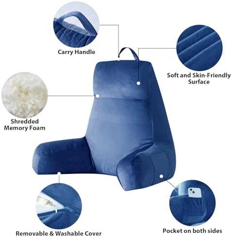 IPYNBAP Back Pillow for Bed Sitting up, Reading Pillow, 24 Inch - Image 6