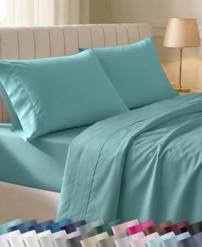 California Design Den Soft 100% Cotton Sateen Twin XL Sheets Set by CaliforniaDesignDen
