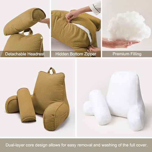 Bed Rest Reading Pillow, Backrest Pillow - Image 6