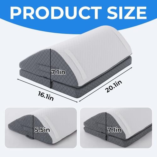 Adjustable Knee Wedge Pillow for Back Sleeping, Triangle under Knee Pillow - Image 2