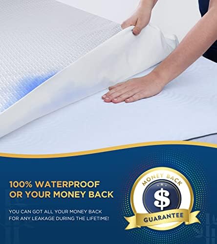 Premium 100% Waterproof Cal King Mattress Protector Breathable Cooling 3D Air - Image 2