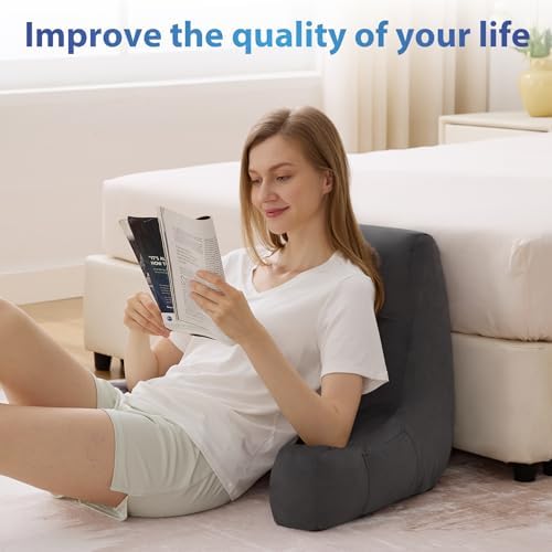 IPYNBAP Back Pillow for Bed Sitting up, Reading Pillow, 20 Inch - Image 6